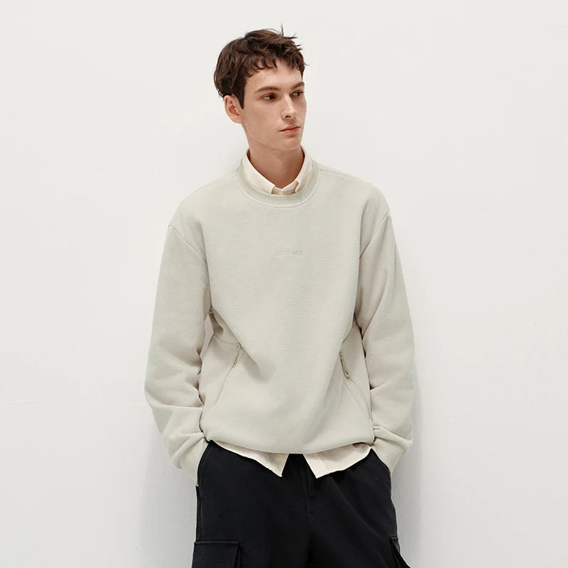 Semir Men Sweatshirt Warm Insulation 2026 Winter Everyday Wear Soft Comfort Casual Style Clean Silhouette Daily Wardrobe