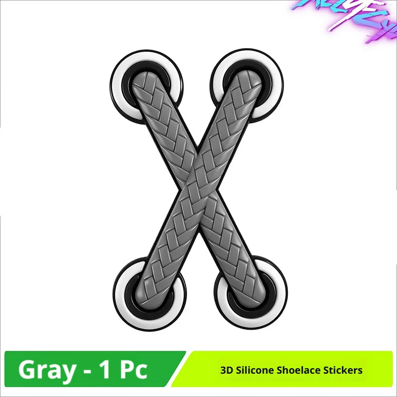 SEAMETAL 1/3pcs Universal Car Motorcycle Decals PVC Funny Cross Shoelaces Adhesive Decorative Stickers for Car Styling Accessory