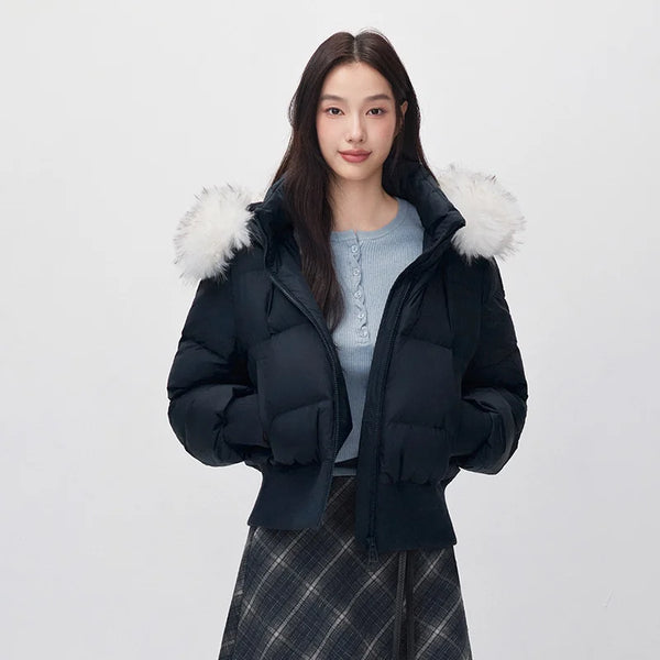 អាវក្រៅ Semir សម្រាប់នារី កអាវទន់ ការពារទឹក ការពារខ្យល់ ៨០ ភាគរយ សាច់អាវទន់ សមល្មមសម្រាប់ពាក់ប្រចាំថ្ងៃរដូវរងាថ្មីឆ្នាំ ២០២៦