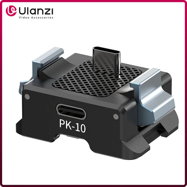 អាដាប់ទ័រពង្រីក Ulanzi PK-10 Pocket 3 សម្រាប់ DJI Osmo Pocket 3 ជាមួយរន្ធ 1/4 អ៊ីញសម្រាប់ថតវីដេអូប្លុកជើងកាមេរ៉ា