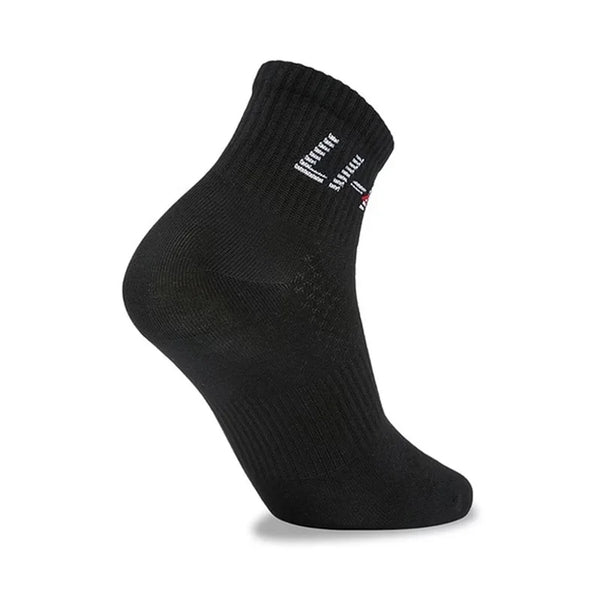 ស្រោមជើងកីឡា Li-Ning Unisex មានខ្យល់ចេញចូលបានល្អ មានផាសុកភាព ទំហំ 22-28 សង់ទីម៉ែត្រ អក្សរ LiNing សម្រាប់បុរស និងស្ត្រី ស្រោមជើងកជើងធម្មតា AWSW069