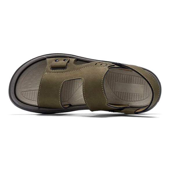 Summer Outdoor Retro Sandals Men Genuine Leather Sandals Beach Sandalias Hombre Verano Sandale Homme