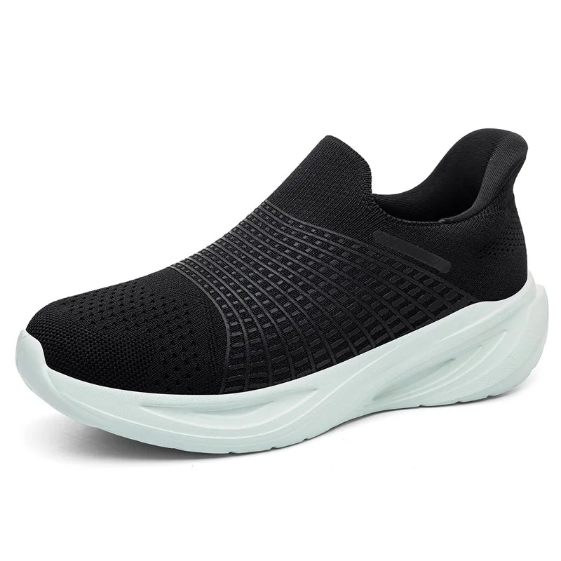 Mens Walking Shoes Summer Mesh Breathable Lightweight Comfortable Loafers Outdoor Fitness Jogging Fashion Simple Casual Sneakers