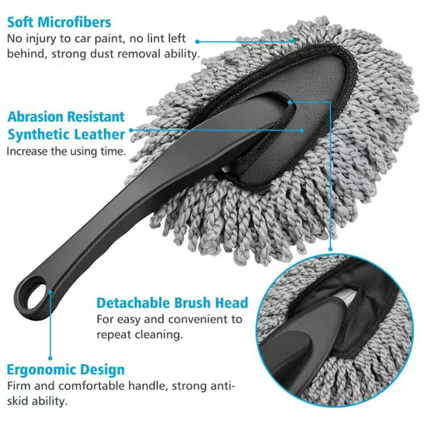 SEAMETAL 9pcs Car Wash Brush Towel Kit Professional Car Wheel Tire Cleaning Brush Towel Glove Wash Pad Set for Car Accessories