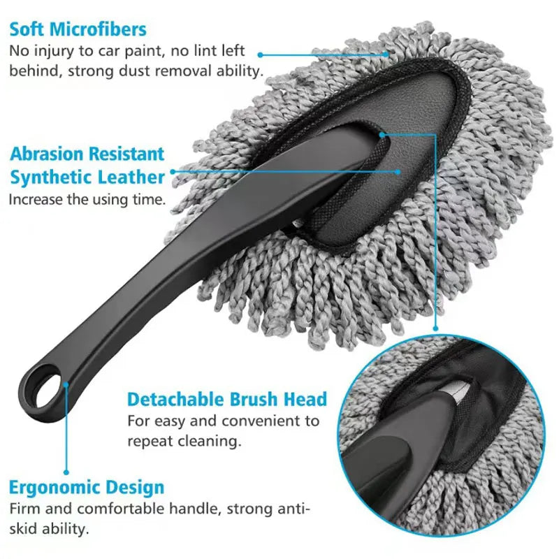 SEAMETAL 9pcs Car Wash Brush Towel Kit Professional Car Wheel Tire Cleaning Brush Towel Glove Wash Pad Set for Car Accessories