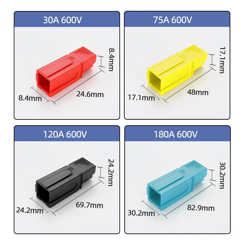 30a/45a/75a/120a/180a Single Pole Plug Electric Plug Battery Forklift High Current Connector PP