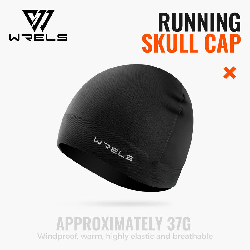 WRELS Sports Skull Cap Warm Ski Beanie Helmet Liner Breathable Moisture Wicking Running Cycling Men Women Outdoor Thermal Cap