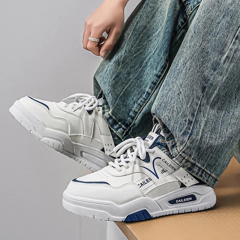 Men's sports casual shoes four seasons breathable lightweight soft-sole outdoor comfort running shoes fashion students sneakers