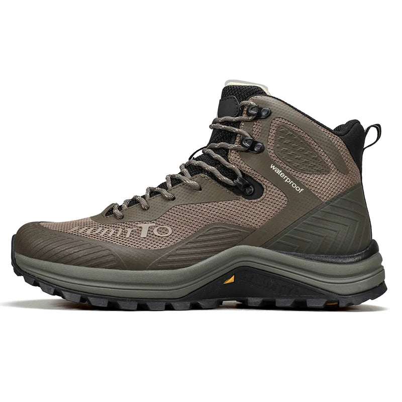 HUMTTO Trainers Outdoor Trekking Shoes Men Breathable Hiking Boots for Man Winter Men's Sports Shoes Rubber Safety Work Sneakers