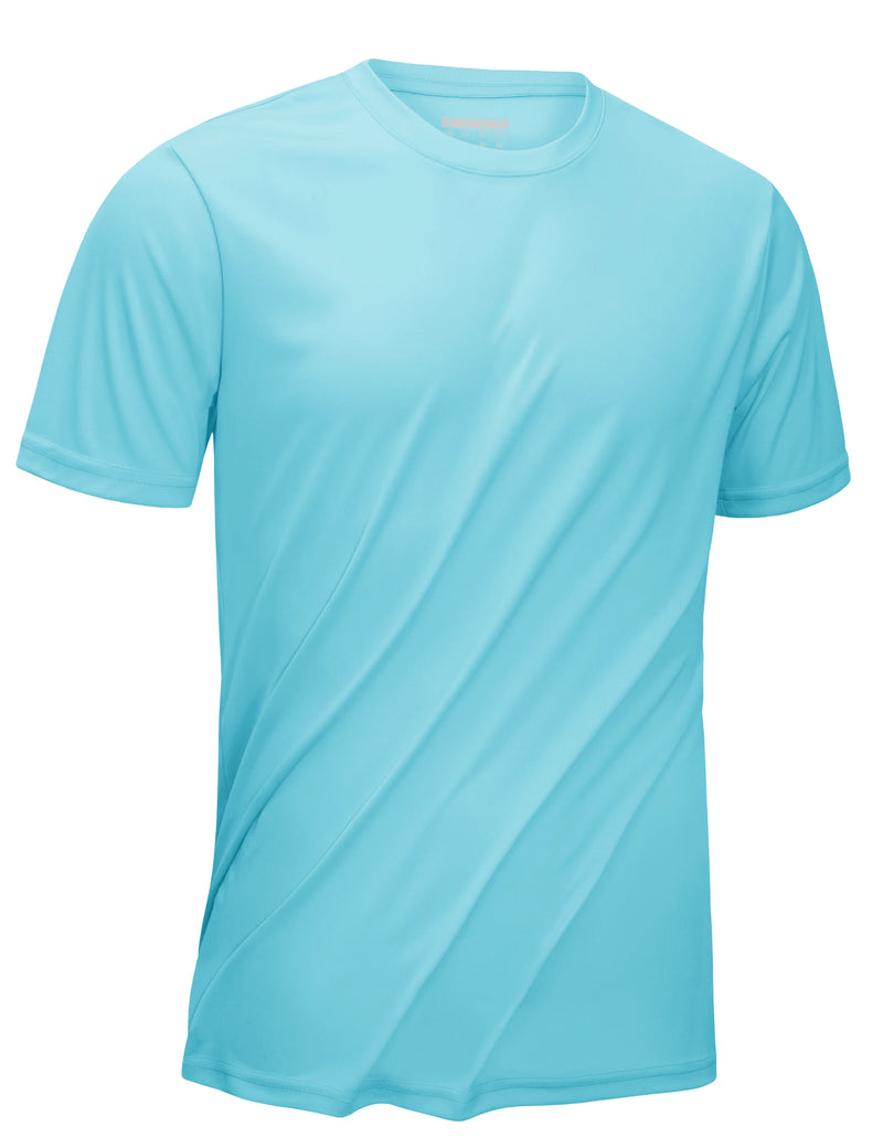TACVASEN UPF 50+ Summer Performance T-shirts Mens Sun Protection Tee Shirts Gym Sports Athletic Running Swim Casual T-shirt Tops