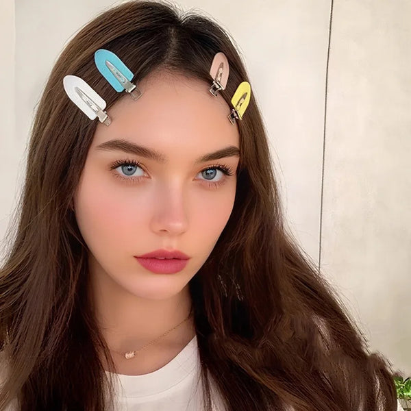 5pcs Seamless Hairpin Side Bangs Hairpin Makeup Wash Accessories Women's Styling Hairpin-Hairpin Female Hair Styling Accessories