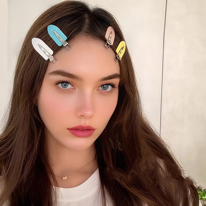 5pcs Seamless Hairpin Side Bangs Hairpin Makeup Wash Accessories Women's Styling Hairpin-Hairpin Female Hair Styling Accessories