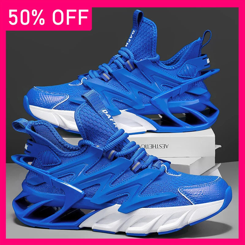 Men Sneakers New Thick Soles Rebound Shock Absorption Comfort Versatile Sneakers Teenagers Road Jogging Fitness Shoes for Men