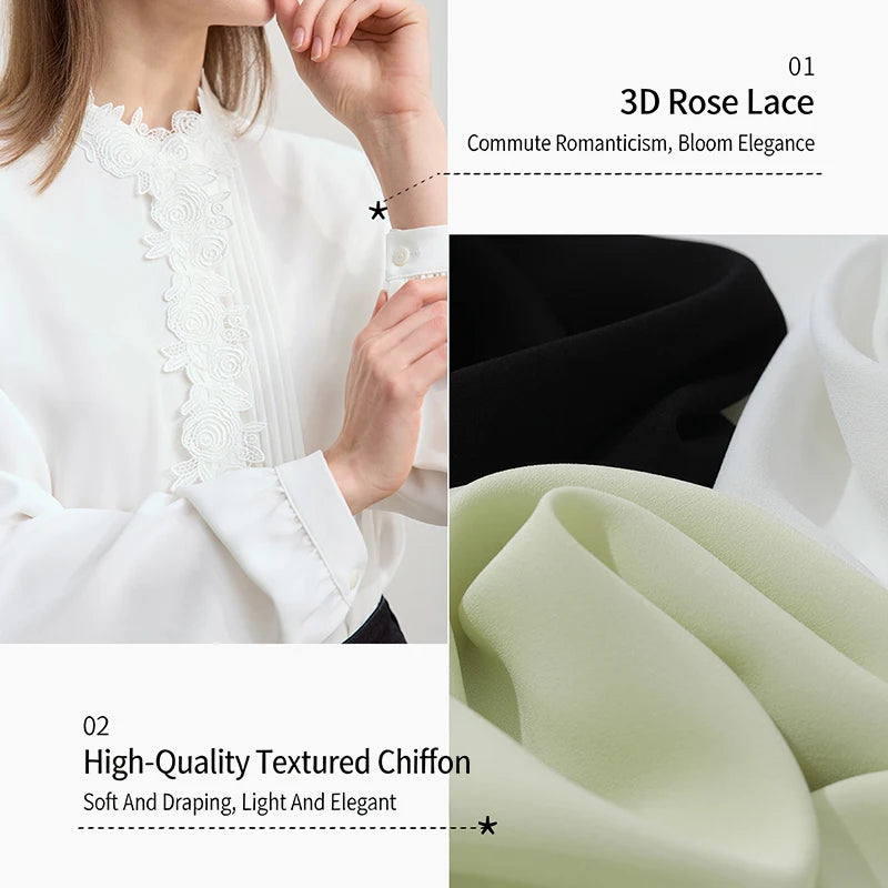 អាវ Amii Chiffon រដូវស្លឹកឈើជ្រុះឆ្នាំ ២០២៦ ថ្មីត្រង់ឆើតឆាយ ចរចម្រុះ ផ្នត់ អាវធំសម្រាប់នារី ប៊ូតុងមានគ្រប សម្រាប់ធ្វើដំណើរ 12641075