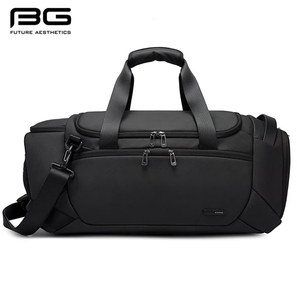 BANGE Sports Waterproof Duffel Bags With Shoe Compartment 21 Inch Gym Bag For Men With Wet and Dry Compartment Travel Bags Gym