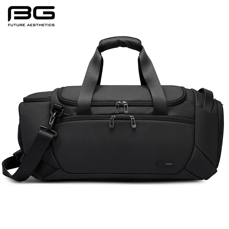 BANGE Sports Waterproof Duffel Bags With Shoe Compartment 21 Inch Gym Bag For Men With Wet and Dry Compartment Travel Bags Gym