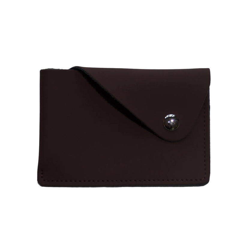 Minimalist Style Envelope Snap Closure PU Business Card Holder, Portable and Lightweight, Card Holder Wallet.