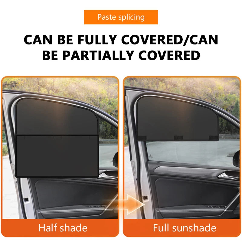SEAMETAL Magnetic Car Sunshade Cover Thicken Middle Paste Design UV Protection Curtains Sun Shield Covers for Car Accessories