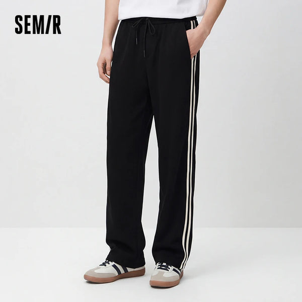 ខោបុរស Semir ធម្មតា បែបកីឡា រលុង រាងកោង ពណ៌ ប្លុកចំហៀង ខ្សែចង ចង្កេះយឺត ម៉ូដរដូវក្តៅ ឆ្នាំ២០២៦