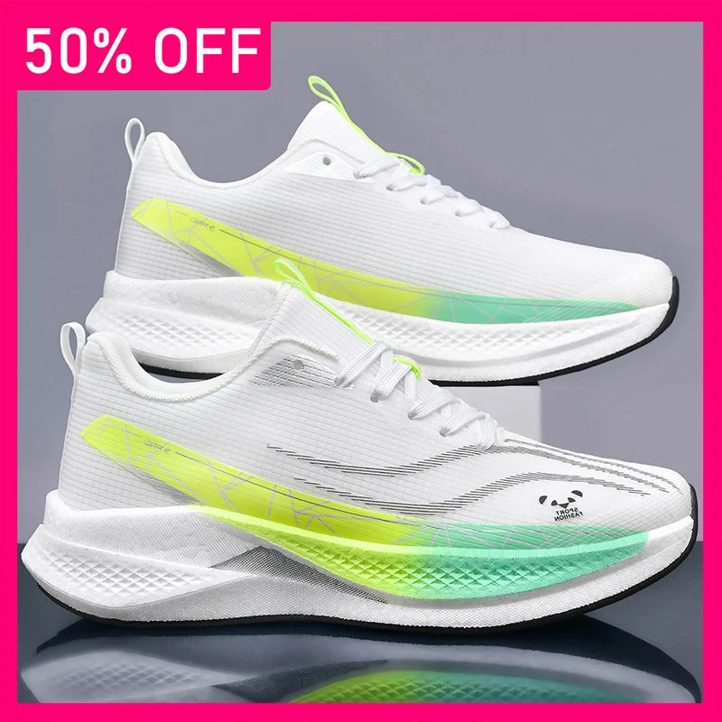 Unisex Sports Shoes Professional Running Anti Slip Cushioning Rebound Training Shoes New Youth Competition Mesh Running Shoes
