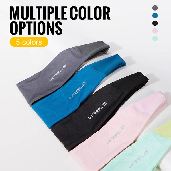 WRELS Sports Headbands Athletic Sweatbands Non Slip Elastic Sweat Hairbands Moisture Wicking Running Fitness Yoga Hair Band