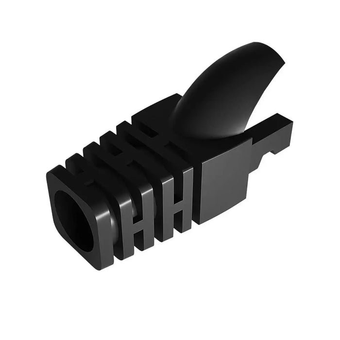 ZoeRax 100pcs Cat5E CAT6 RJ45 Ethernet Network Cable Strain Relief Boots Cable Connector Plug Cover Black CHINA