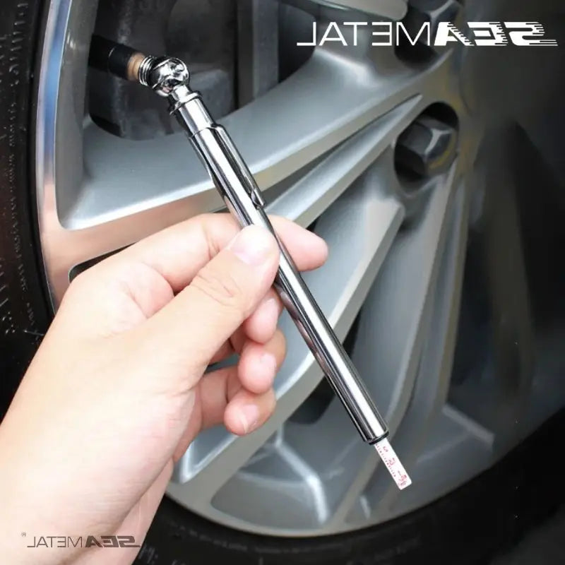 SEAMETAL Pencil Tire Pressure Gauge 5-50 PSI Vehicle Tester Trucks Air Gage Accurate Mechanical Chuck Wheel Service Checker