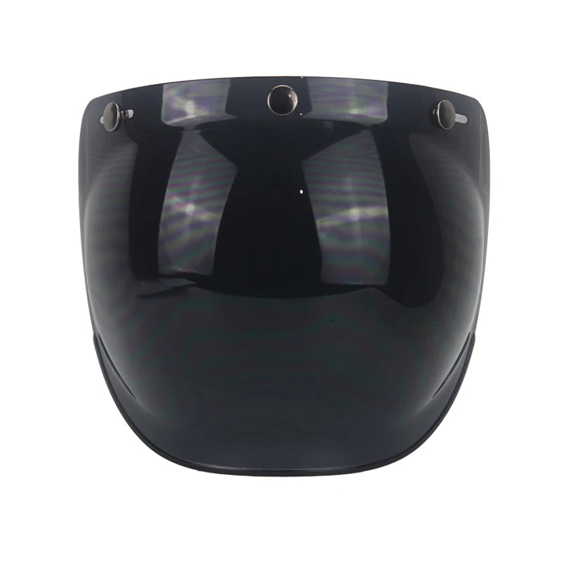 Motorcycle helmet sun shield / 3/4 motorcycle helmet lens bubble sun visor / retro helmet lens windshield / 12 colors optional