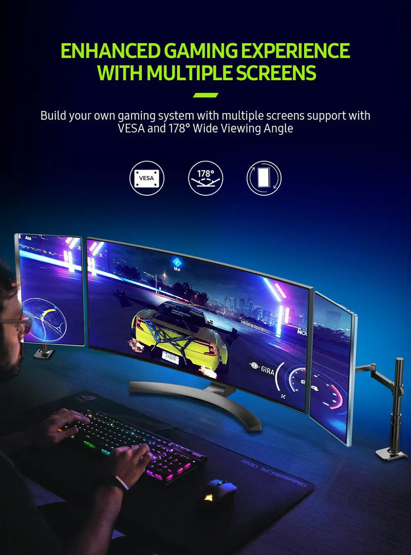 UPERFECT 4K Portable Monitor 15.6 Inch 100% sRGB HDR IPS UHD USB-C Laptop HDMI Computer Display With Smart Cover& Dual Speakers