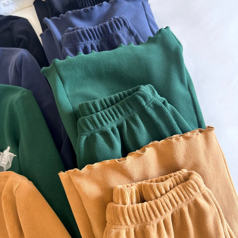 autumn and winter pajamas women's velvet autumn warm homewear