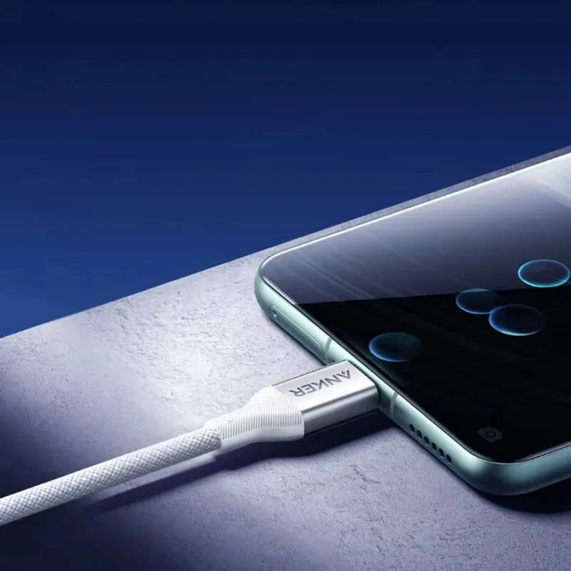 ខ្សែសាក Anker Original USB-A ទៅ Type-C 100W A8052 Schnelllade-Datenkabel 6 A សម្រាប់ Samsung, Xiaomi, Huawei