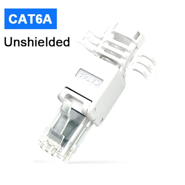 ZoeRax 1PCS Tool Free RJ45 Connector for UTP CAT6A/CAT6/CAT5E, No Crimper Internet RJ 45 for 23awg-26awg, Toolless LAN Cord Ends CAT6A UTP CHINA