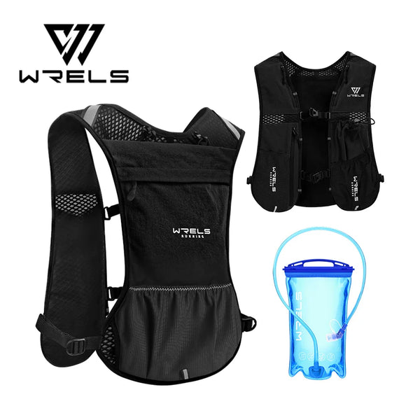 WRELS Hydration Backpack Water Bladder with Water Bladder Hydration Vest Backpack for Men Women for Marathon Trail Cycling Hikin