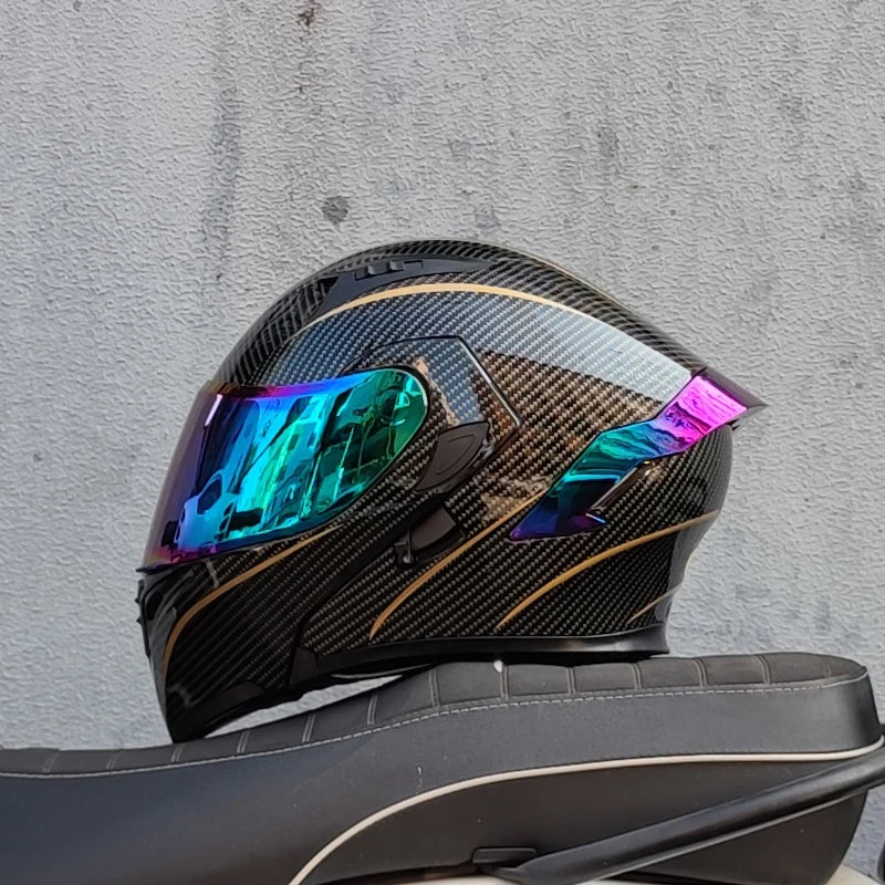 Motorcycle helmets Double Visors Modular Flip Up helmet DOT approved Full face casque moto racing  casco abatible para moto