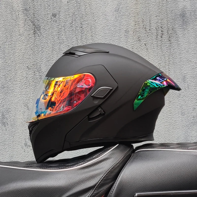 ORZ's latest high-quality modular flip helmet cascos para motos motorcycle dual lens full helmet capacity DOT approved