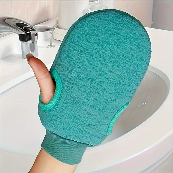 1PC Exfoliating Bath Gloves, Double-Sided Massage Scrub Gloves, Bath Additions, Bath products, four colors to choose from