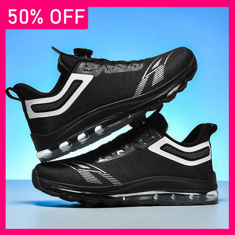Men Sports Shoes Mesh Breathable Lightweight Cushioning Outdoor Casual Shoes New Soft Sole Rebound Summer Sports Tennis Shoes