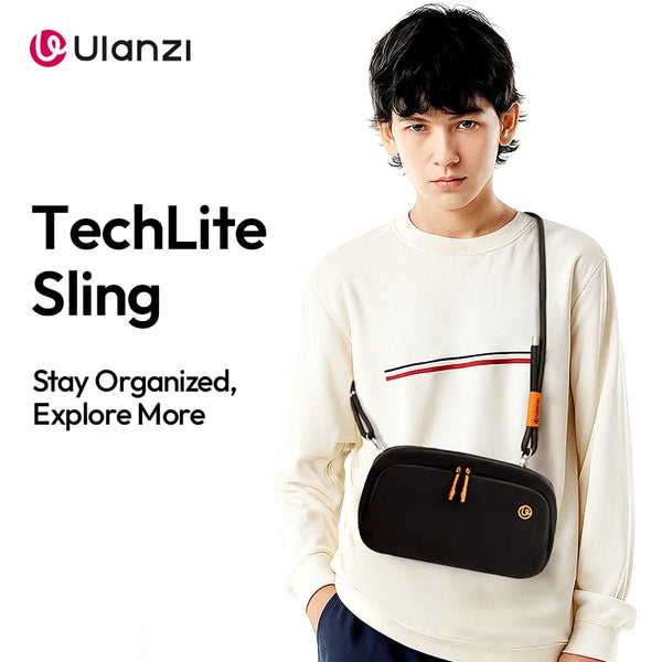 កាបូបស្ពាយចល័ត Ulanzi YY08 2L កាបូបស្ពាយចំហៀង សម្រាប់ស្មាតហ្វូន DJI Pocket 3 Action Camera ភ្លើងបំពេញកញ្ចក់ ជាមួយឧបករណ៍បែងចែក