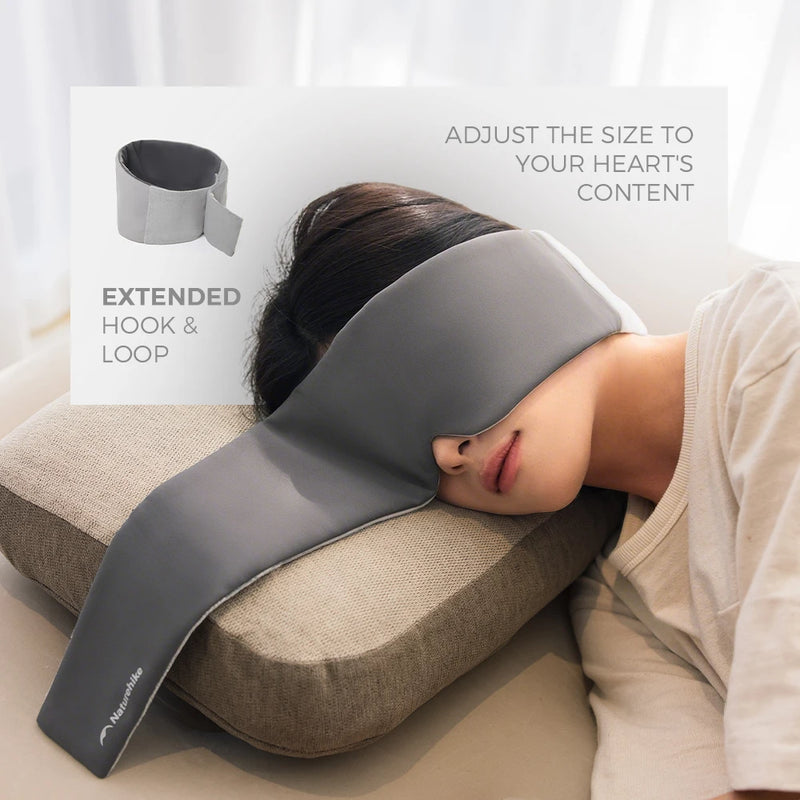 Naturehike 2026 New Light-Blocking Soft Sleep Mask with Adjustable Headband  Silent Camping and Nap Mask