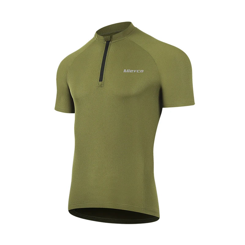 Men's Long Sleeve Reflective Cycling Jersey, Slim Fit Quick Dry Breathable With Rear Pockets for MTB Road Bike Riding Maillot