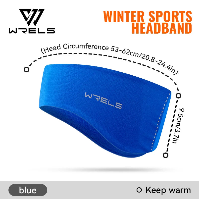 WRELS Warm Fleece Earmuffs Ear Muffs Winter Cover Cold Weather Moisture Wicking Winter Warm Fleece Headband for Outdoors Sports