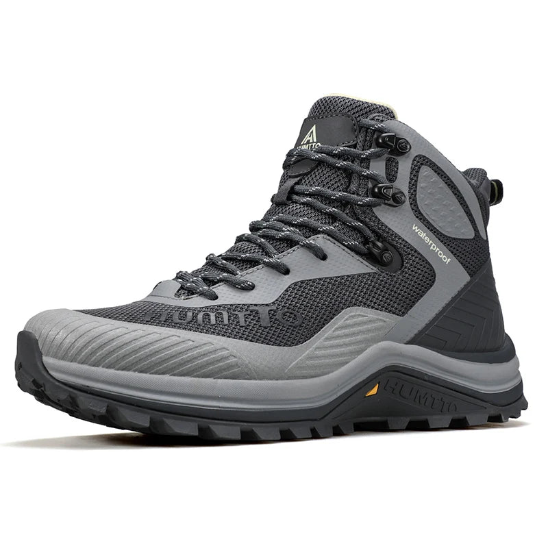 HUMTTO Trainers Outdoor Trekking Shoes Men Breathable Hiking Boots for Man Winter Men's Sports Shoes Rubber Safety Work Sneakers