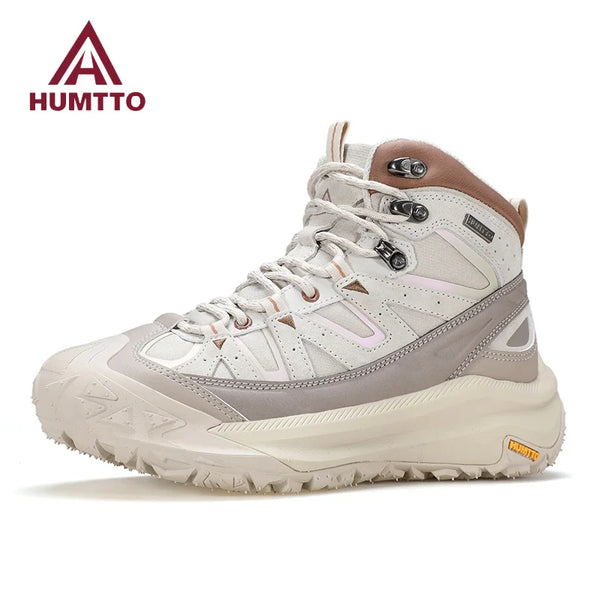 HUMTTO Keep Warm Hiking Shoes Non-slip Trekking Boots for Women Breathable Outdoor Women's Sports Shoes Winter Designer Sneakers