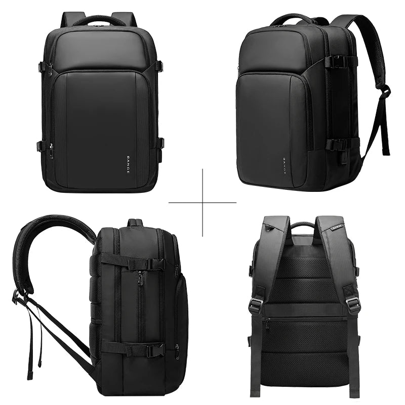 BANGE New Design Large Capacity Oxford Men 15.6 inch Laptop Backpack Softback Business Waterproof Backpacks with USB Charing