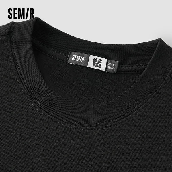 អាវយឺតស្ត្រី Semir ឆ្នាំ ២០២៦ បោះពុម្ពអក្សរ កប្បាសសុទ្ធ ស្មាធម្មតា កមូល ទាន់សម័យ ទន់ ពាក់ប្រចាំថ្ងៃ