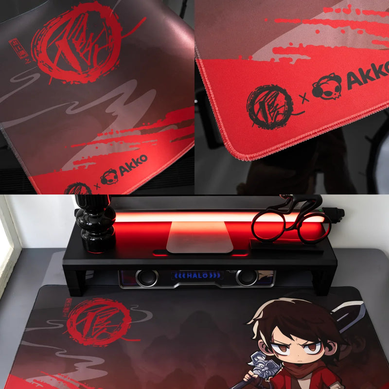 Akko Comics Theme Mouse Pad 900x400mm Large Size Durable Anti-Slip Rubber Mousepad Desk Pad Thick Seam Edge for Office Gaming