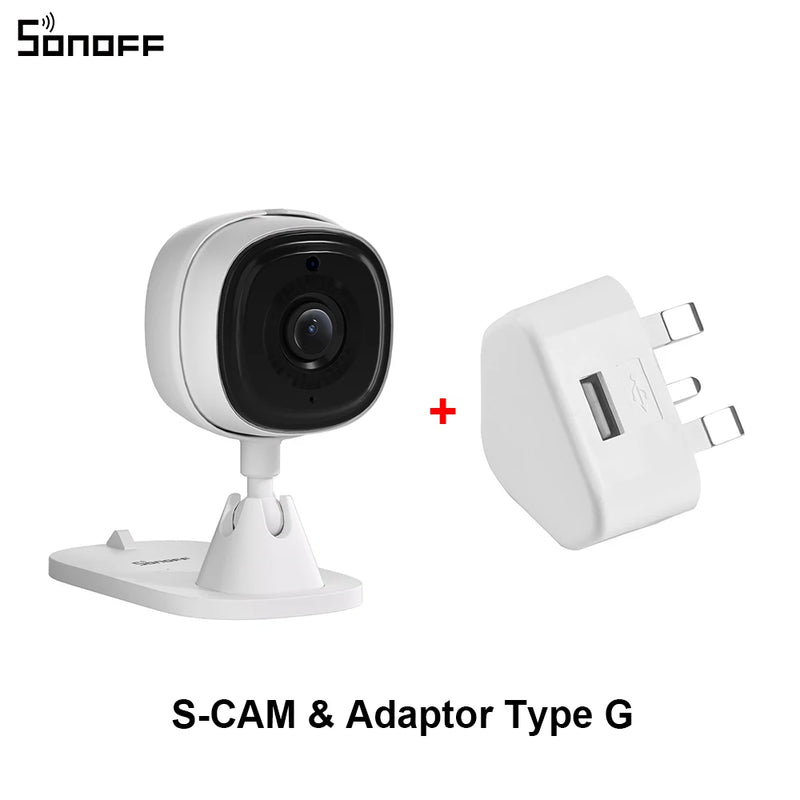 SONOFF 1080P HD Wi-Fi IOT Camera CAM Slim Smart Home Security Motion Detection Alarm Scene Linkage via eWeLink Alexa Google