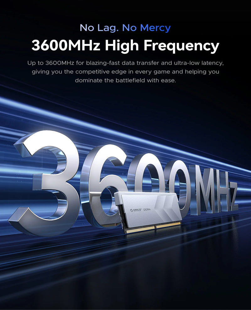 ORICO DDR4 RAM 32GB 3200MHz 3600MHz CL18-22-22-42 1.35V 3200MHz CL16-20-20-40  Intel AMD Desktop Computer Memory Gaming