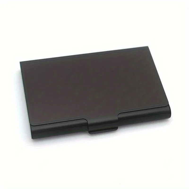 1pc Creative Business Card Case Holder Men Business Card Holder Card Metal Wallet, Professional Accessory,Sleek Design.