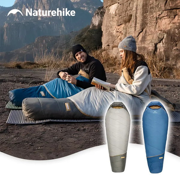 Naturehike Camping Sleeping Bag Mummy Sleeping Bag Winter Ultra Light Hiking Waterproof Warm Machine Washable Sleeping Bag